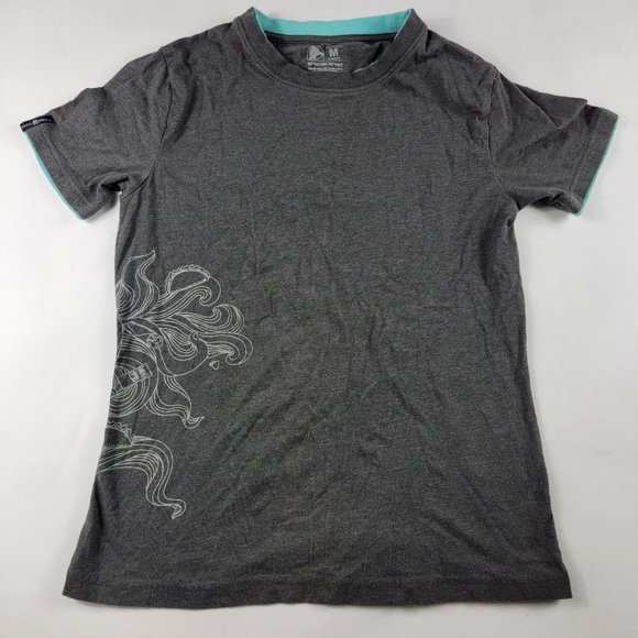 Taco Bell Mountain Dew Baja Blast Employee Crew T Shirt Womens Medium Gray - Picture 2 of 9